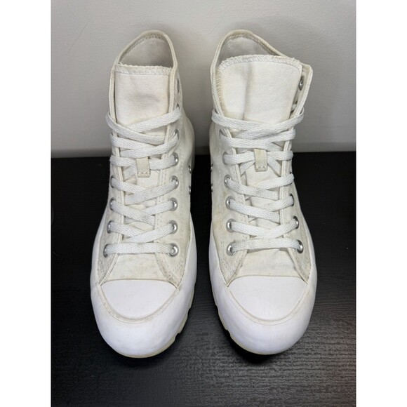 Converse Women's Chuck CTAS Lugged High White Platform Shoes Size 8.5 565902C - Picture 6 of 16